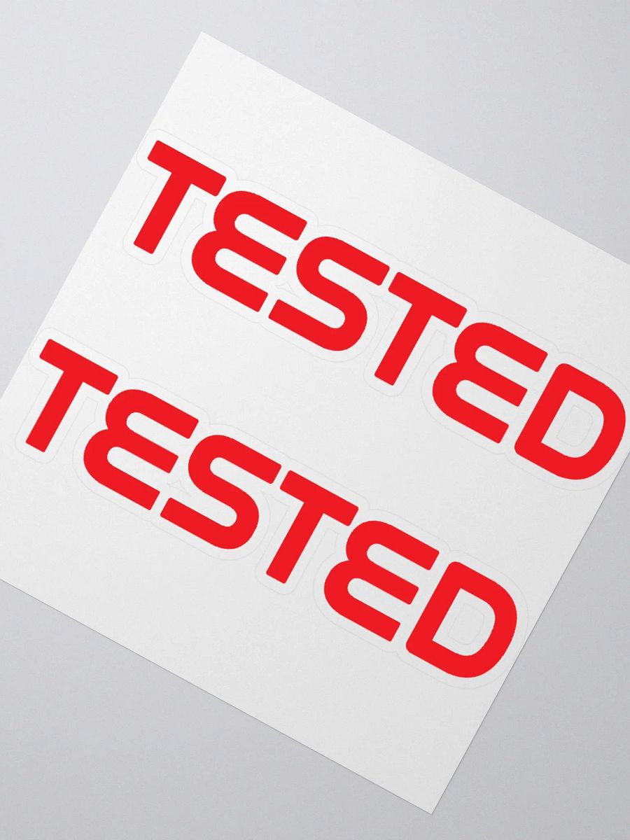 Tested Worm (Die-Cut Sticker) product image (2)