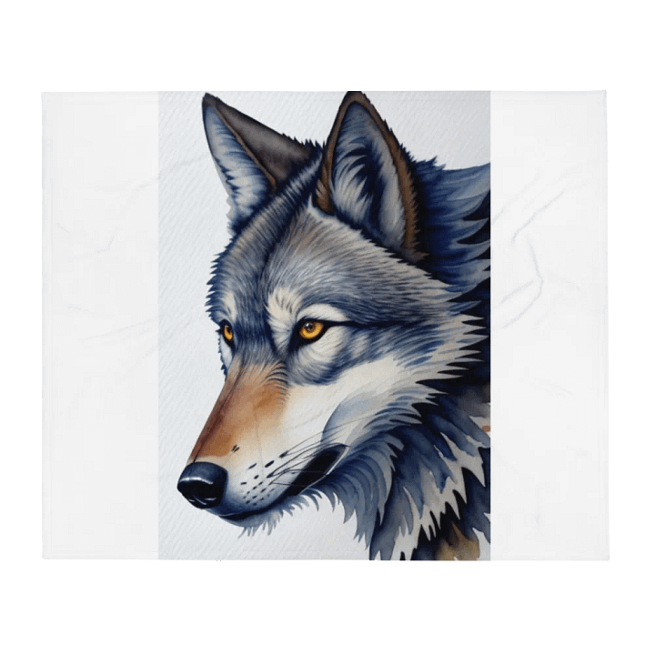 Wild Wolf Throw Blanket product image (2)