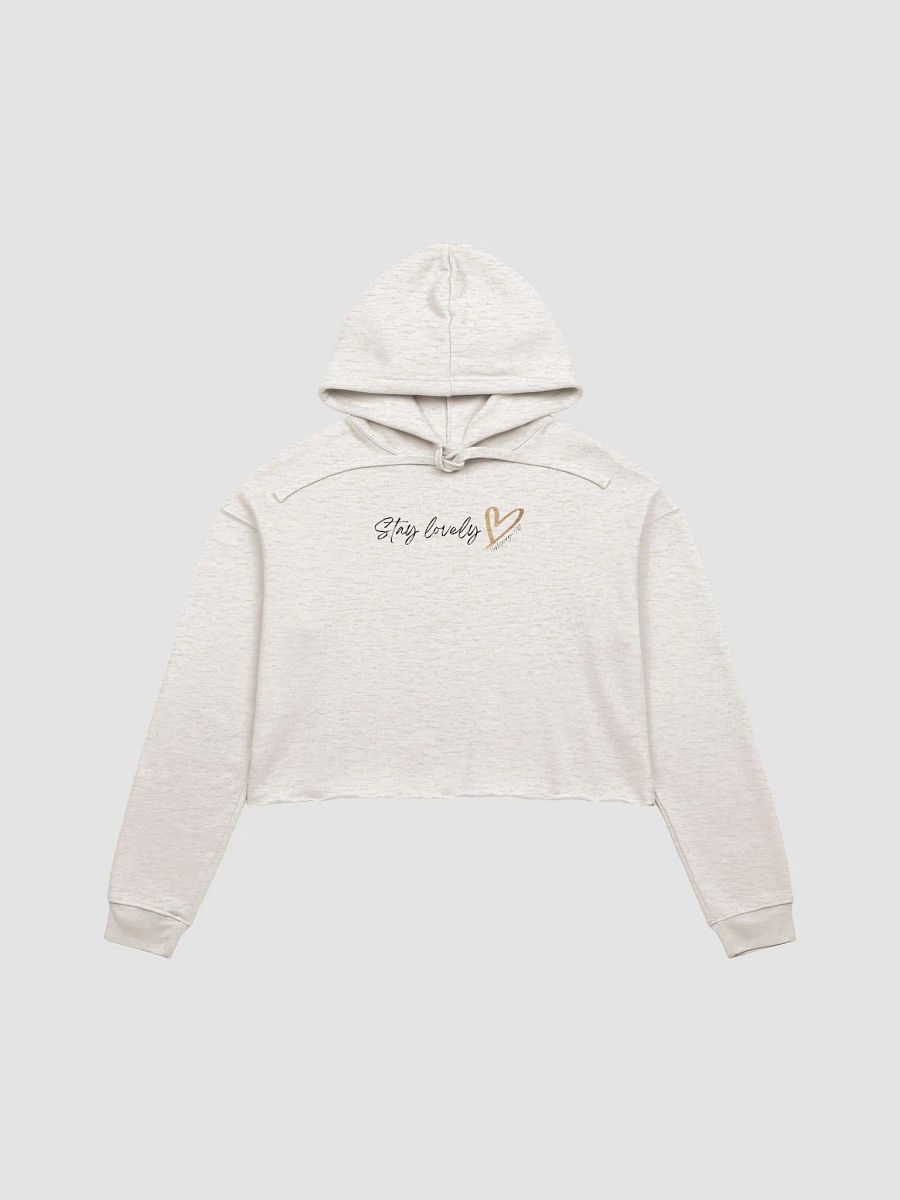 Stay Lovely <3 Cursive Crop Hoodie product image (2)