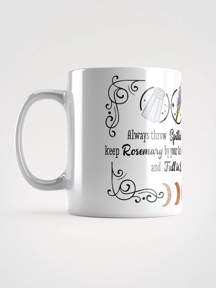 Rosemary, Lavender, and Love WHITE GLOSSY MUG - Witchy, Kitchen Witch, Magic Kitchen Gift product image (2)