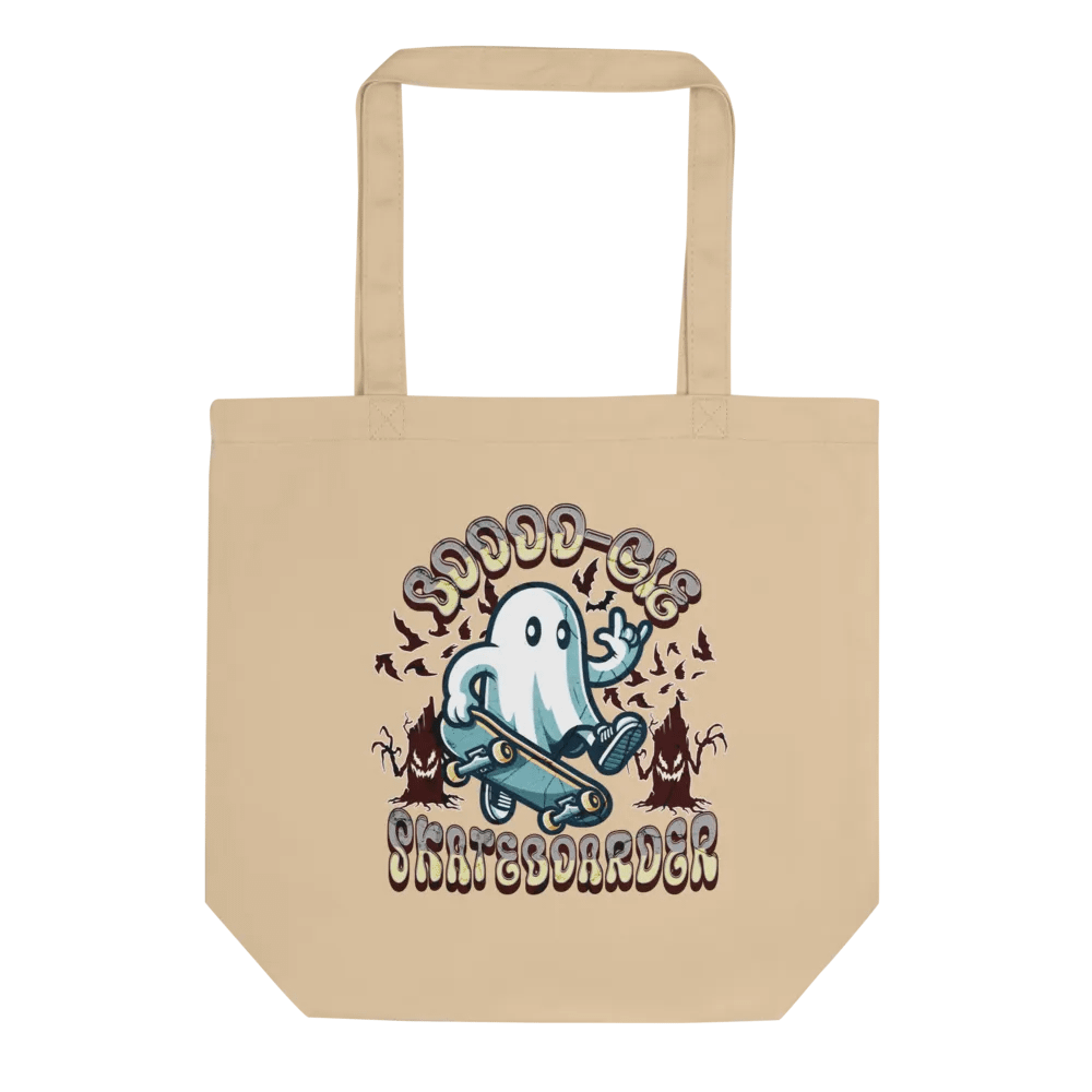 Boooo-gie Skateboarder Spooky Eco-Friendly Tote Bag product image (1)