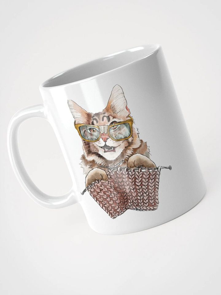 Knitting Cat with Glasses product image (1)