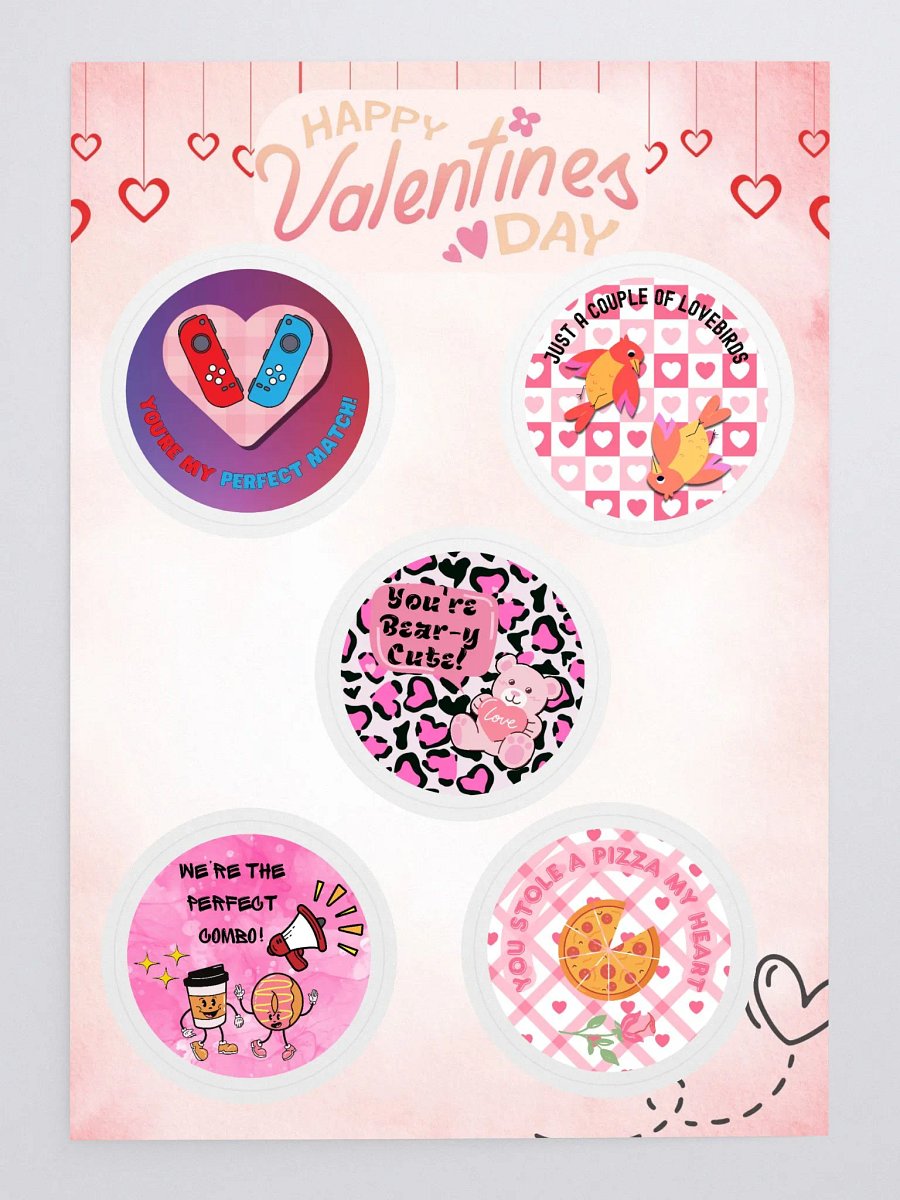 Valentine's Day Stickers (2") product image (3)