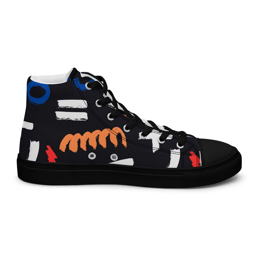 Geometry Men's High Top Canvas Shoes product image (11)