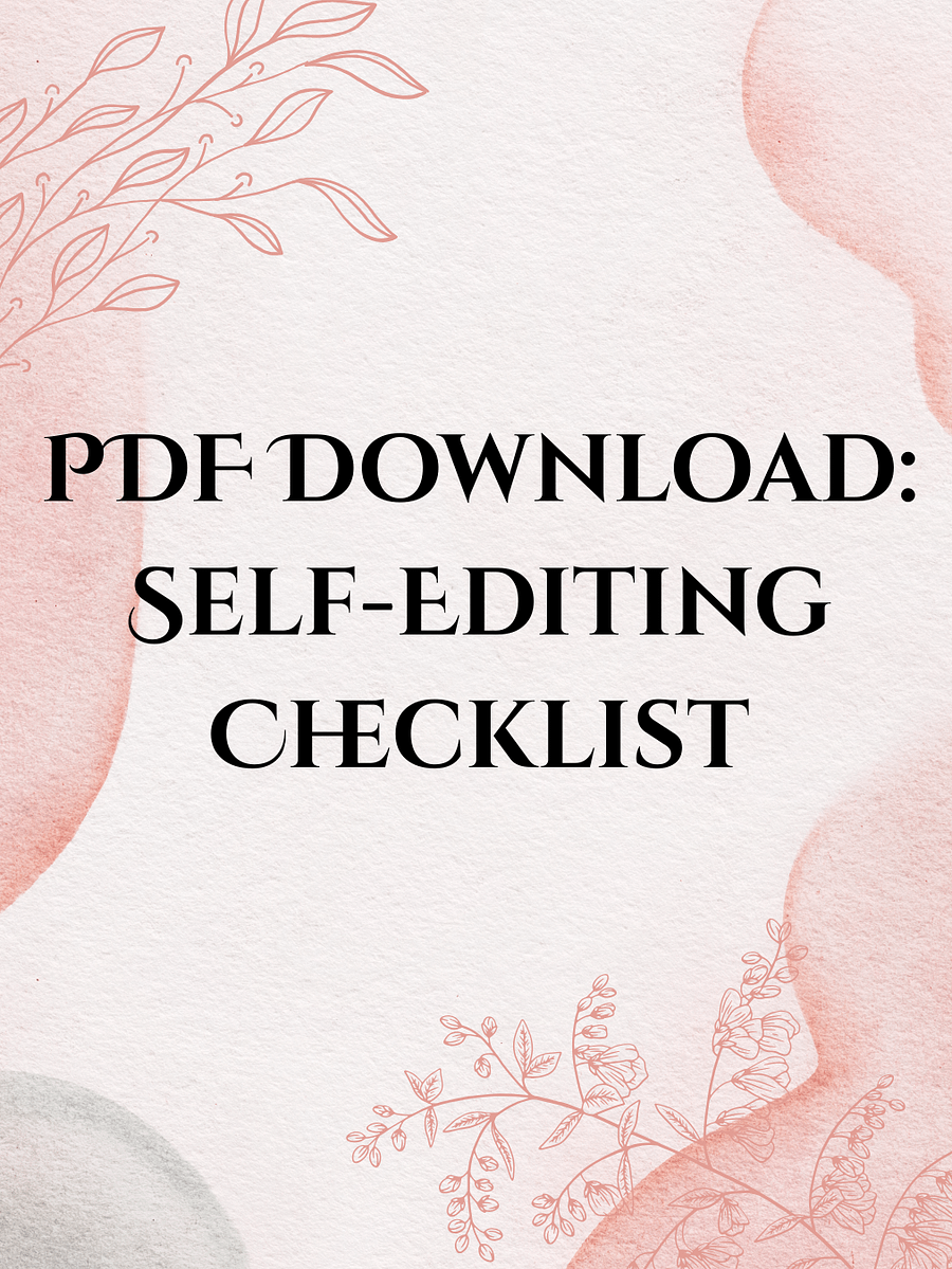 Self-Editing Checklist product image (1)