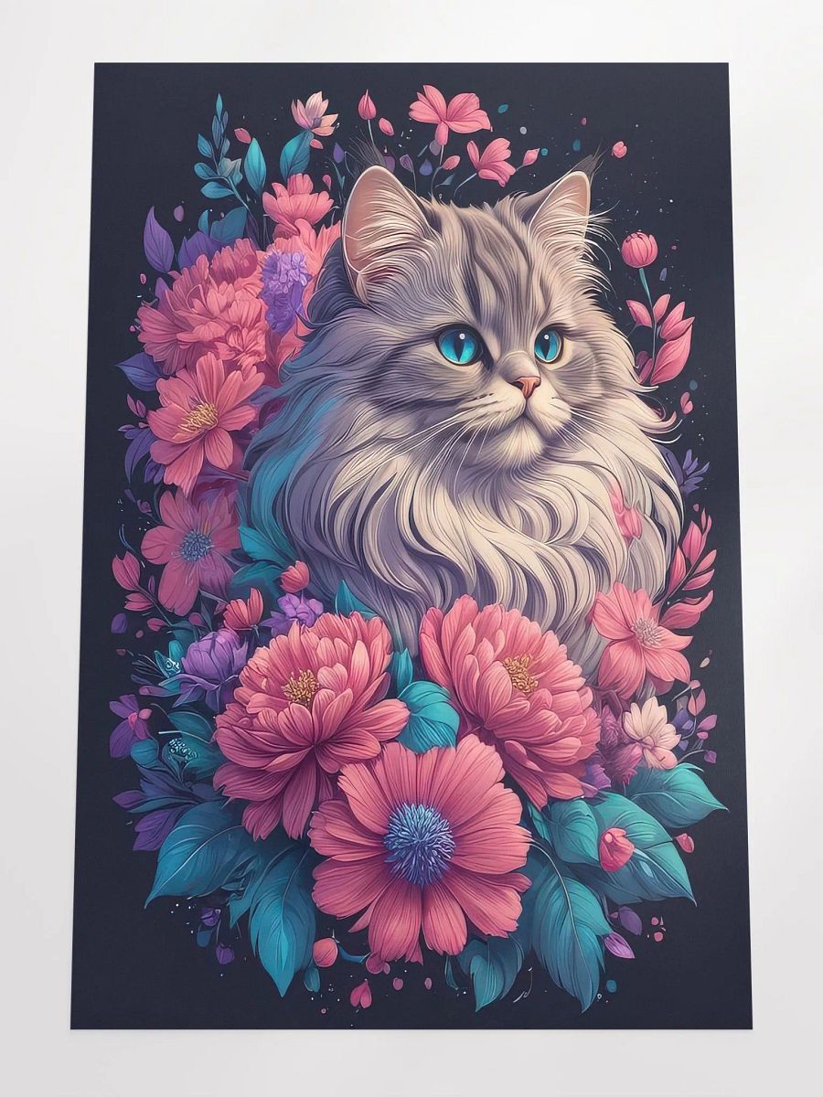 Flower Cat v2 - Poster - Large 24x36 Inches product image (4)