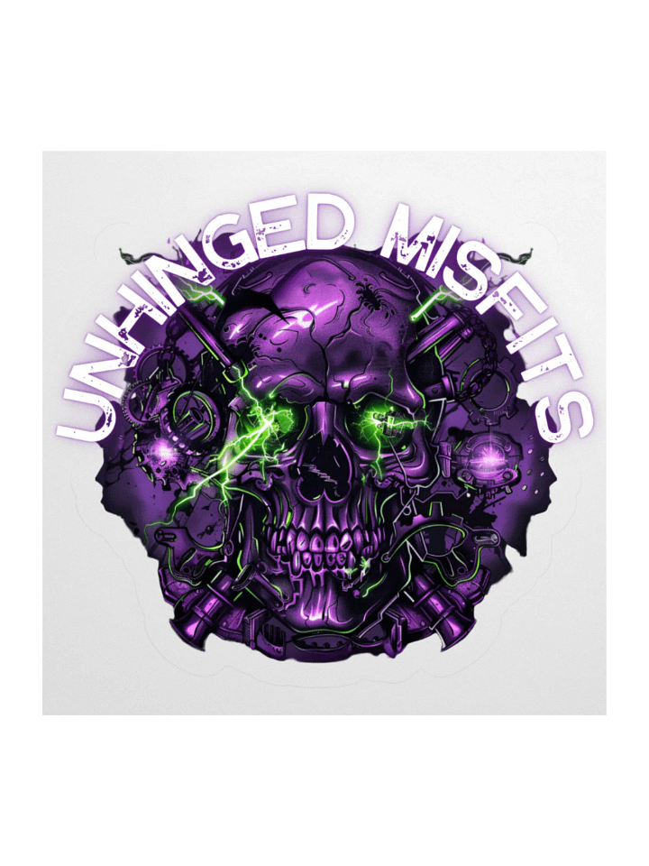 Unhinged Misfit Skull Sticker product image (1)