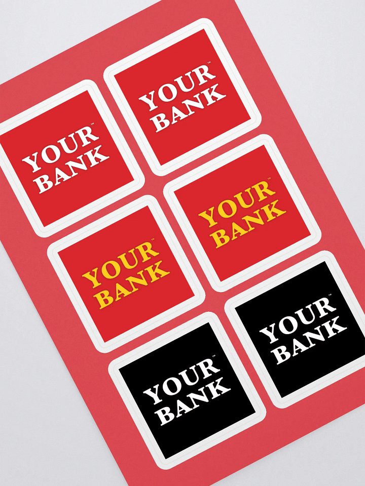 Your Bank Stickers product image (1)