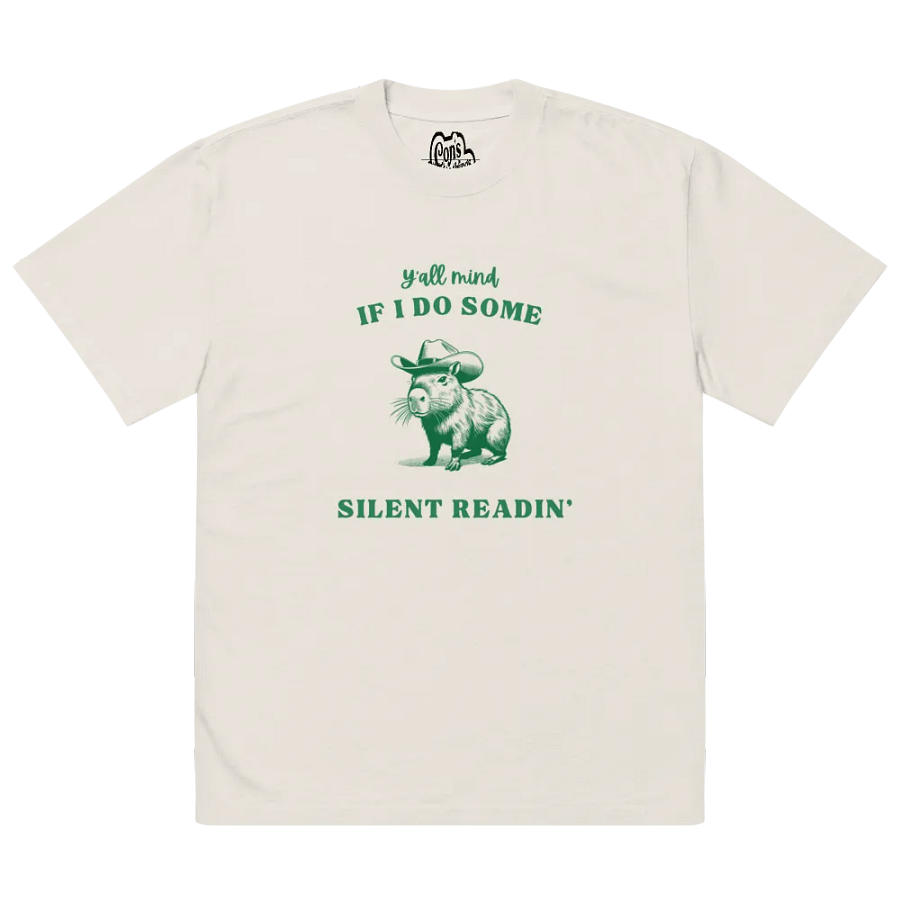 Silent Readin' | Oversized Tee product image (2)