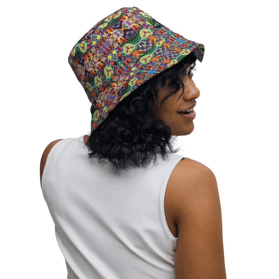 Abstract Doodle Art Animals Unisex Bucket Hat product image (5)