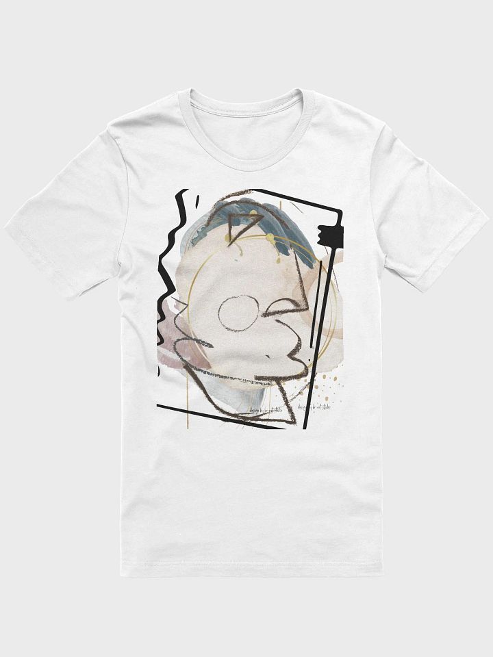 abstract face, T-shirt with art, original design product image (1)