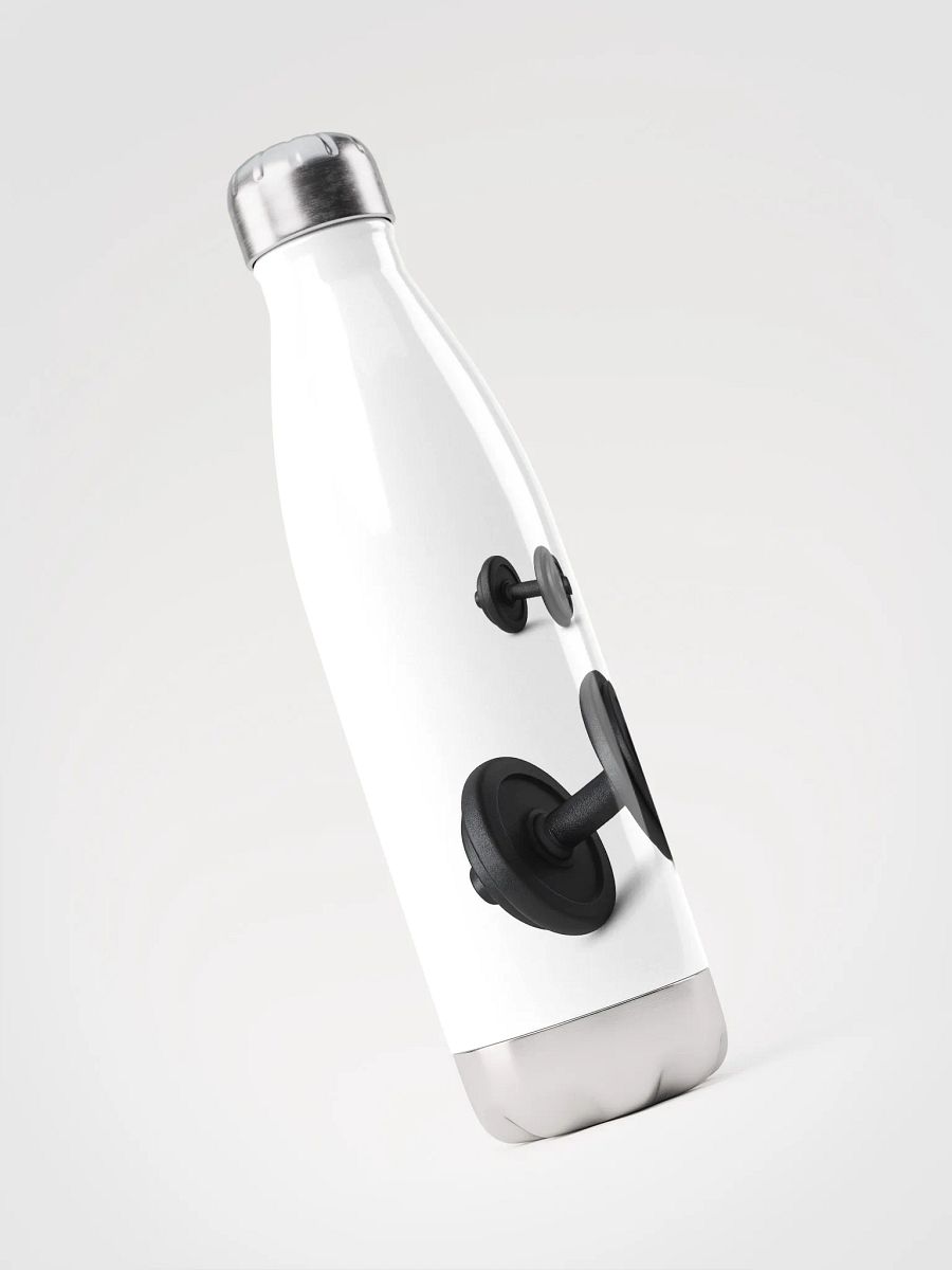 Gym Tonight Black Dumbbell Insulated Water Bottle product image (3)