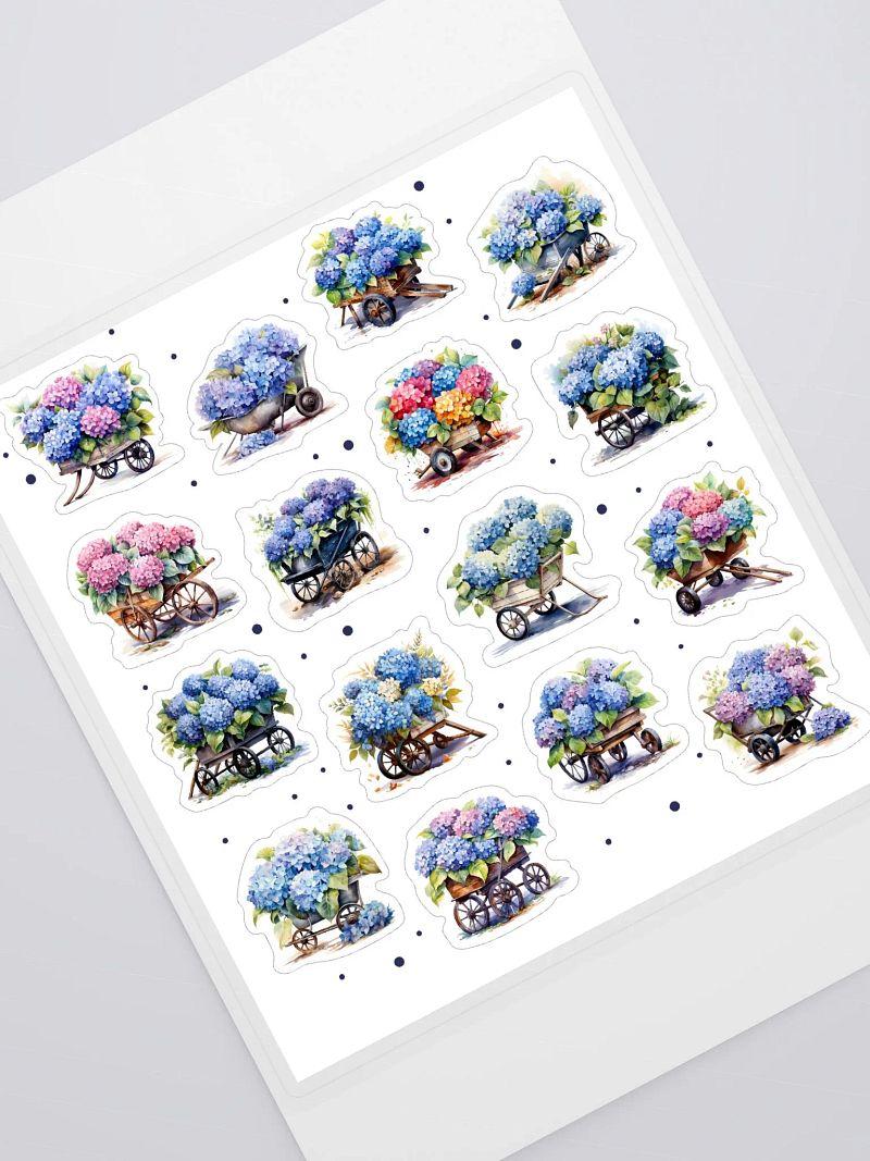 Hydrangeas Sticker Sheet