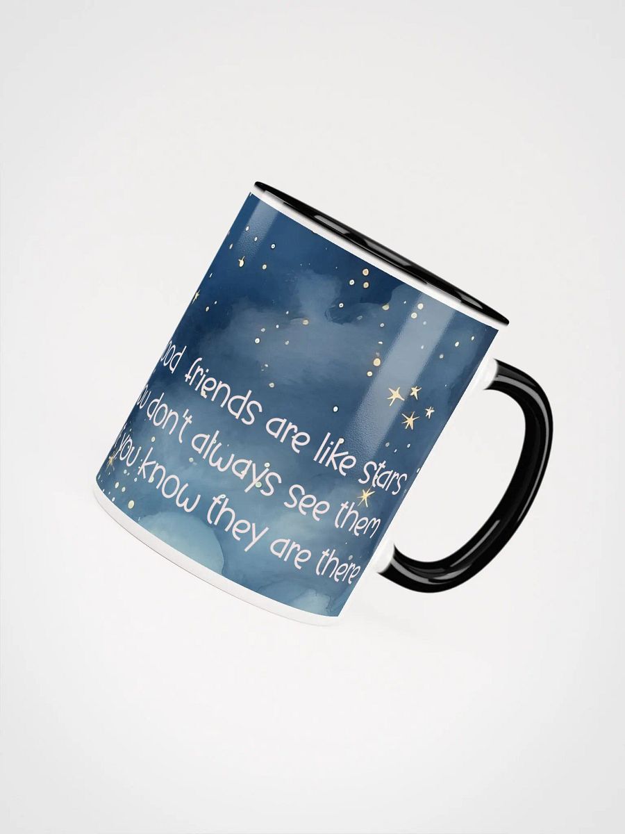 Good Friends Are Like Stars Mug | Celestial-Themed Drinkware | Friendship Quote product image (4)