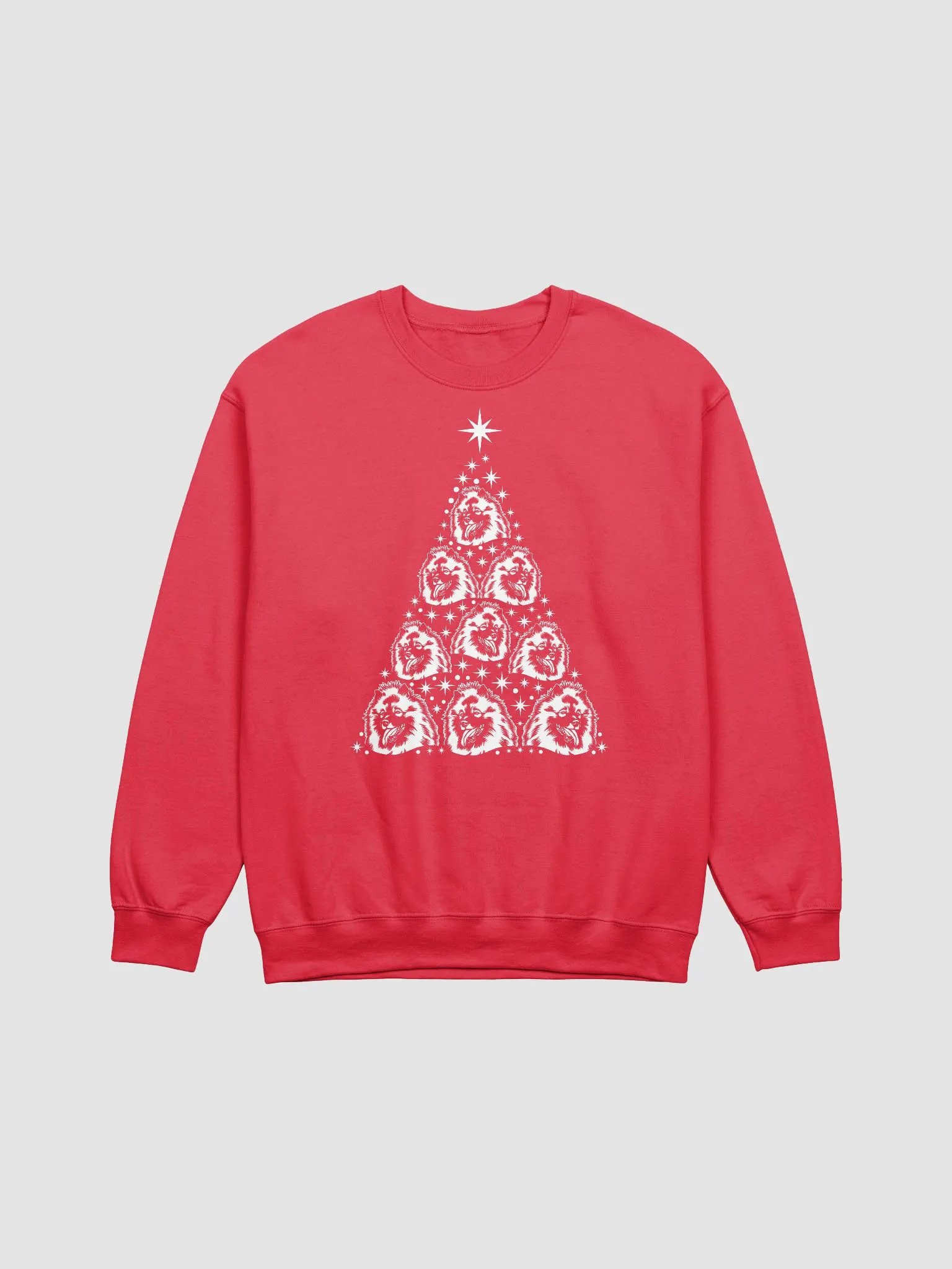 Keeshond Christmas Tree Sweatshirt Design for Keeshond Paw-rents product image (23)