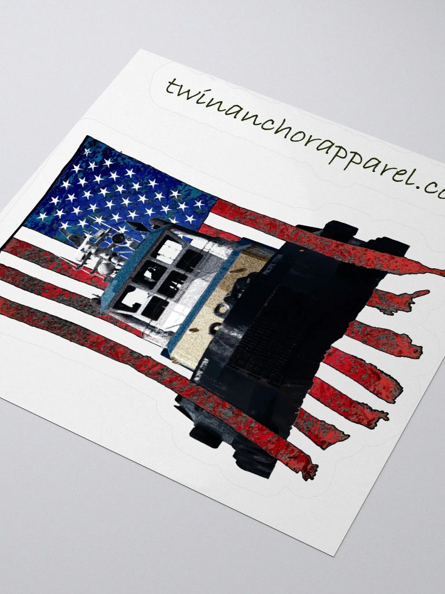 Pacific Titan & CE Flage Reflection Kiss Cut Stickers product image (3)