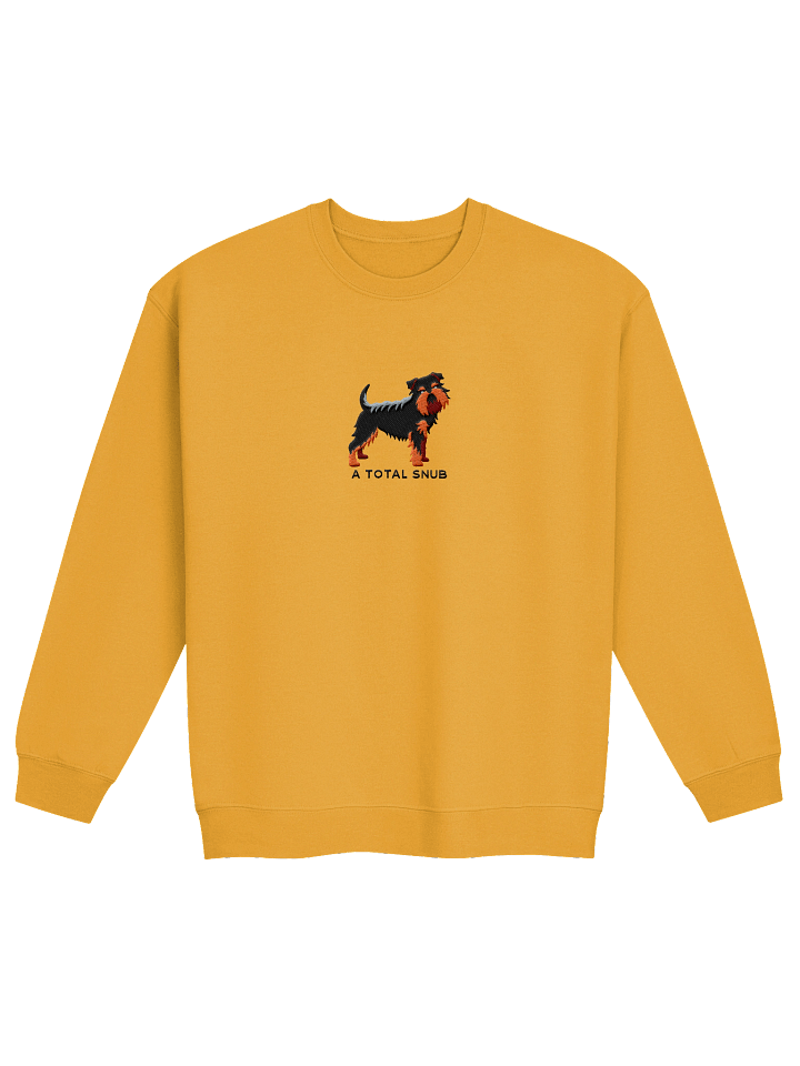 A Total Snub Sweatshirt (Embroidered) of a Brussels Griffon(Black & Tan) product image (13)
