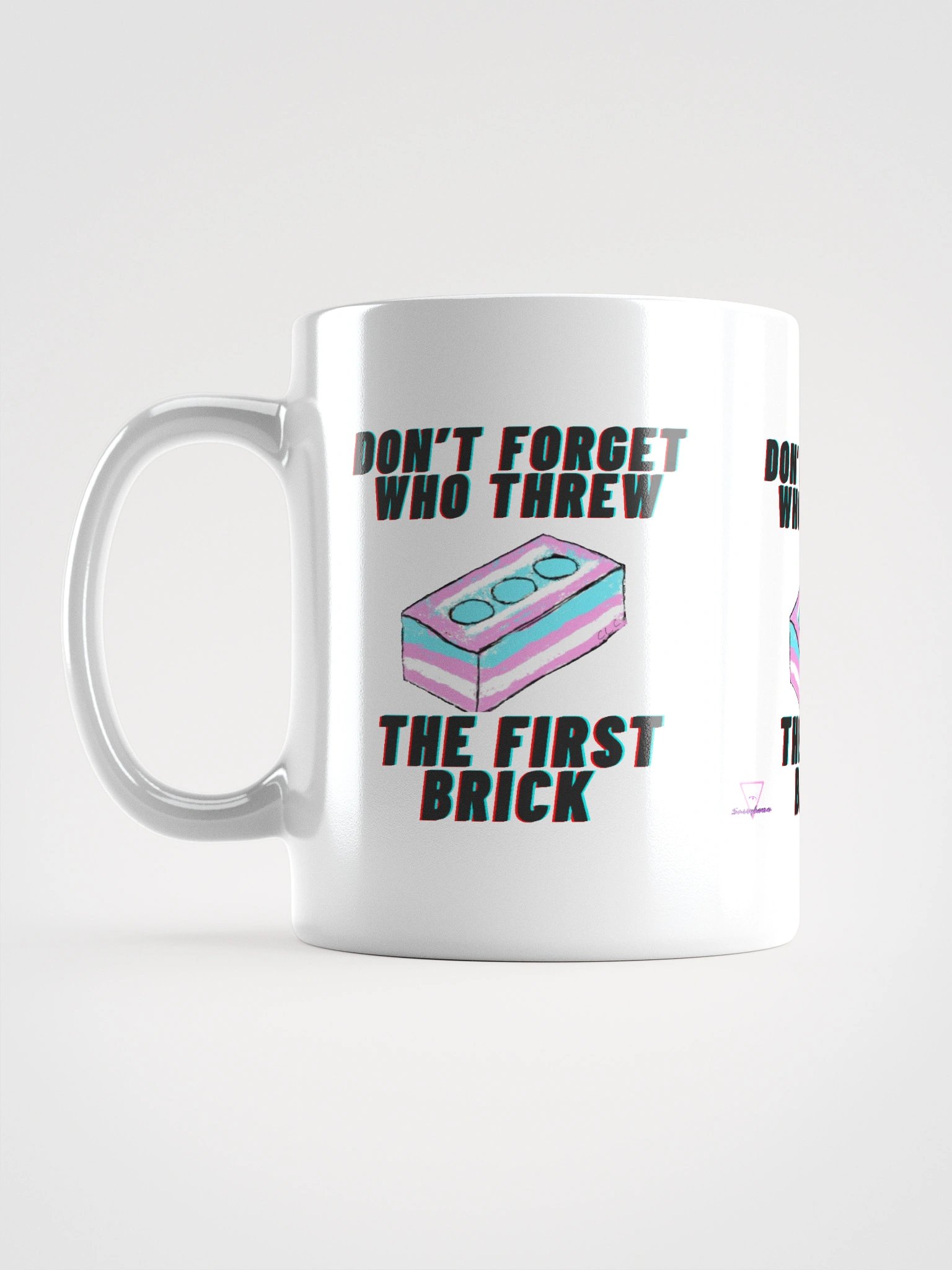 Don't Forget Who Threw The First Brick Mug-White product image (1)