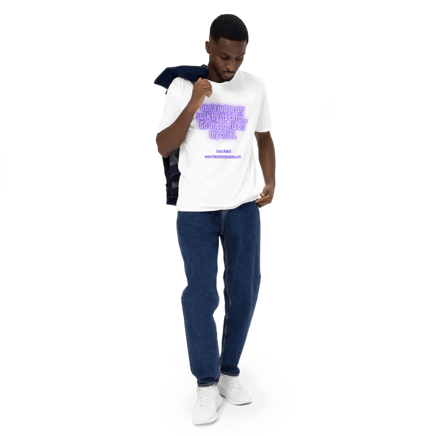 FUNNY TEES 4 U FOR MEN “Don’t judge a book by its cover. Go ahead. Rip off my cover.” product image (5)