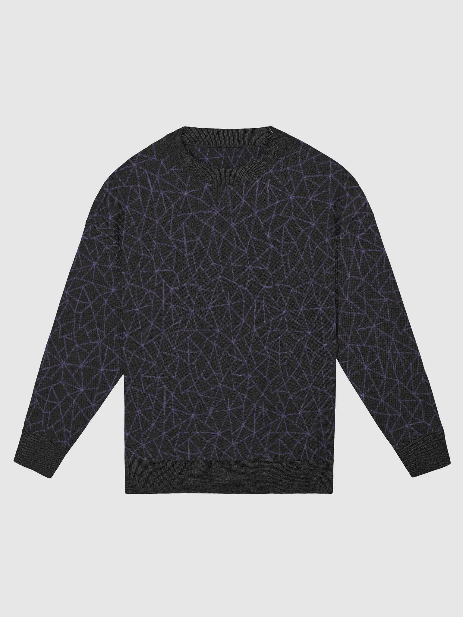 Purple Black Geometric Sweater product image (12)