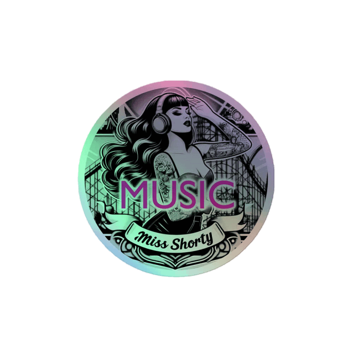Holographic Miss Shorty Music Sticker product image (2)