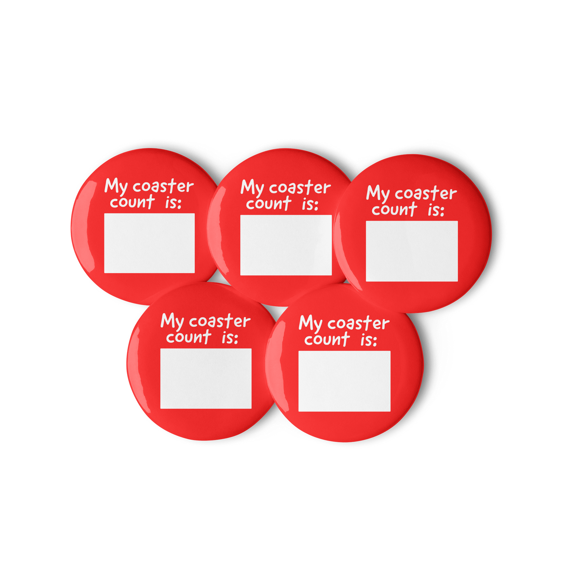 Coaster Count Button (5-Pack) product image (1)