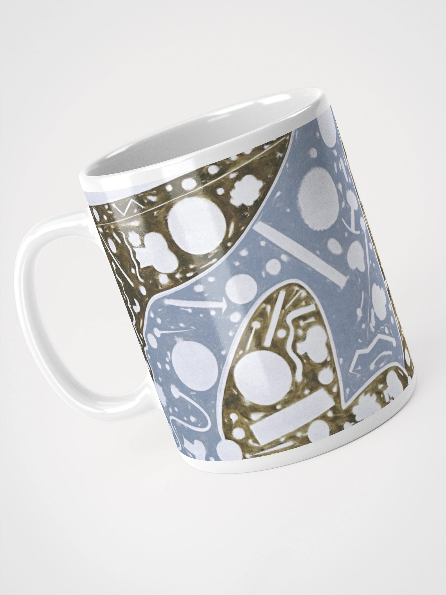 Cartoon Clock White Glossy Mug product image (12)