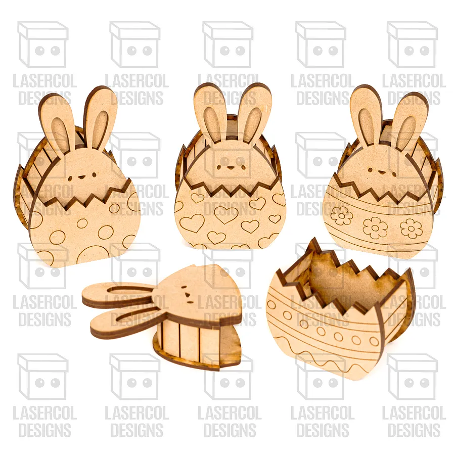 Easter Bunny Egg Box (2 Sizes, 4 Styles) - Laser Cut Files product image (9)
