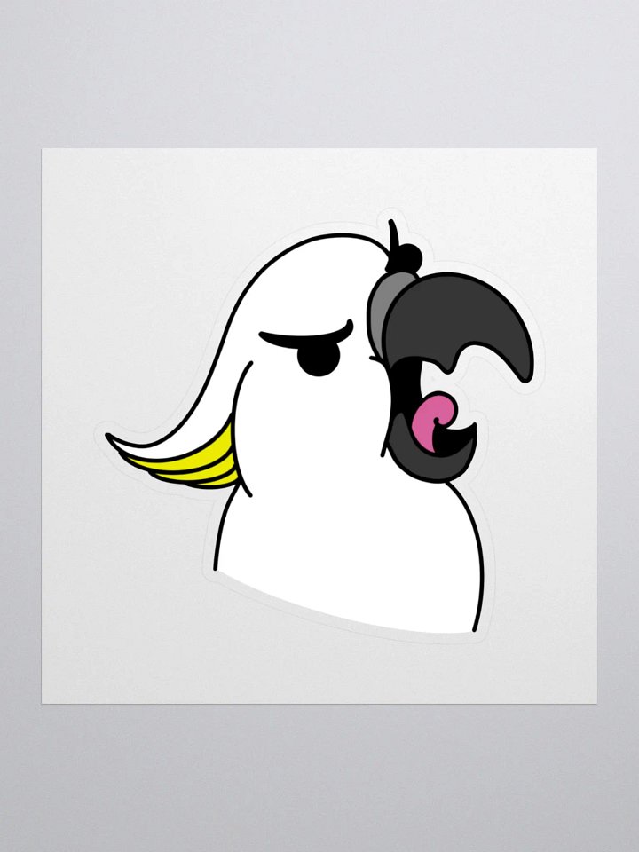 Screaming Cockatoo Sticker Without Text product image (2)