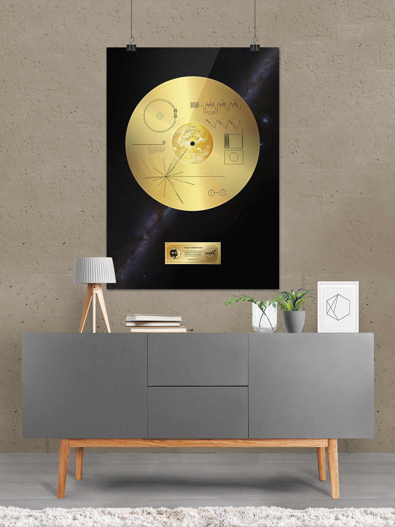 NASA Voyager 1 Golden Record — space poster, science print product image (7)