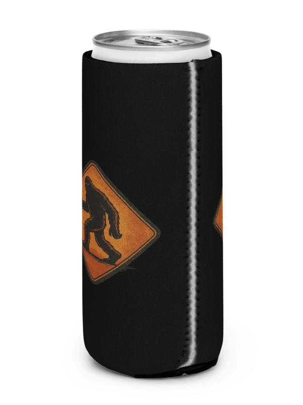 Bigfoot with Beer Crossing – Retro Sasquatch Drinking Coozie product image (8)