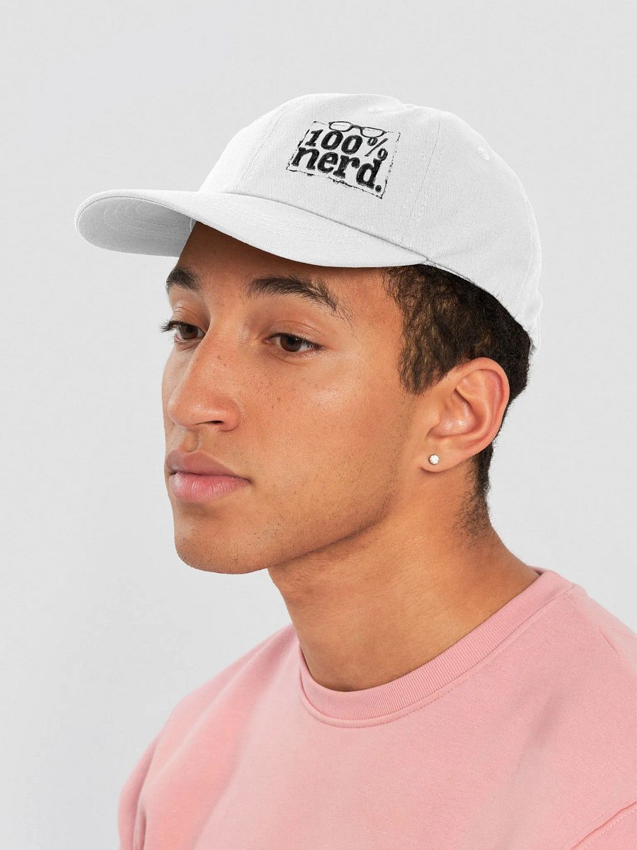 "100% Nerd." With Border. Hat product image (6)