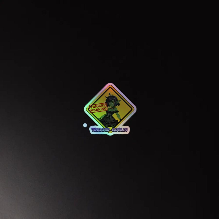 Mischievous Trigger Goblin Holographic Sticker Sheet product image (4)