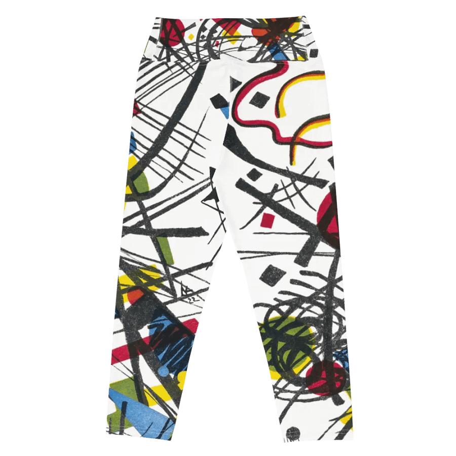 Abstract Lithographic Pattern Design Yoga Capri Legging - V3 product image (7)