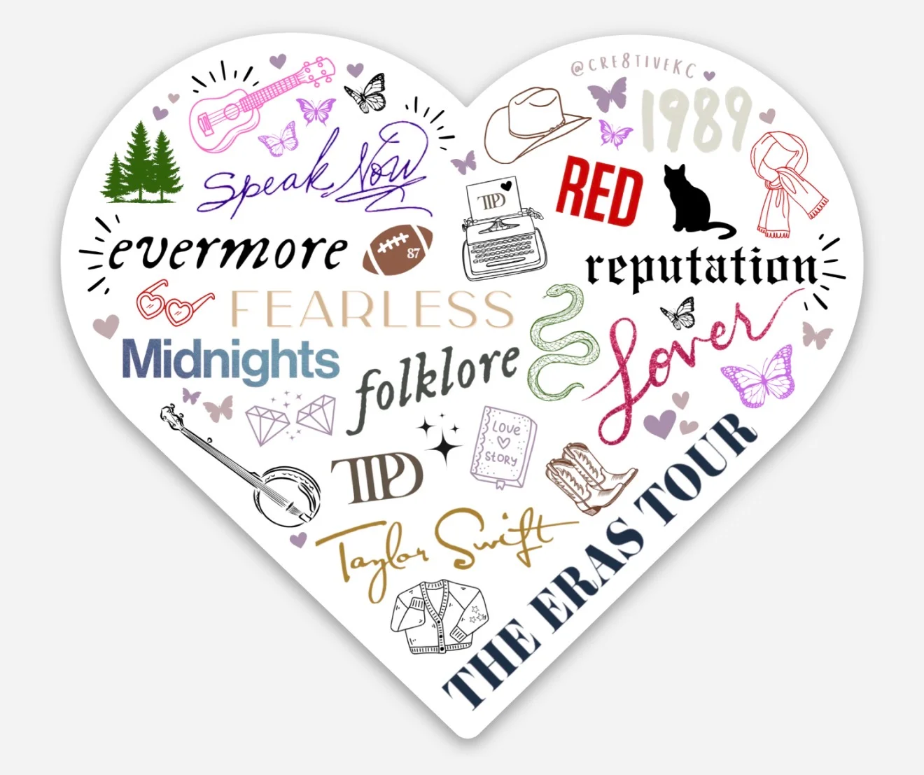 The Eras Tour Heart Magnet product image (2)