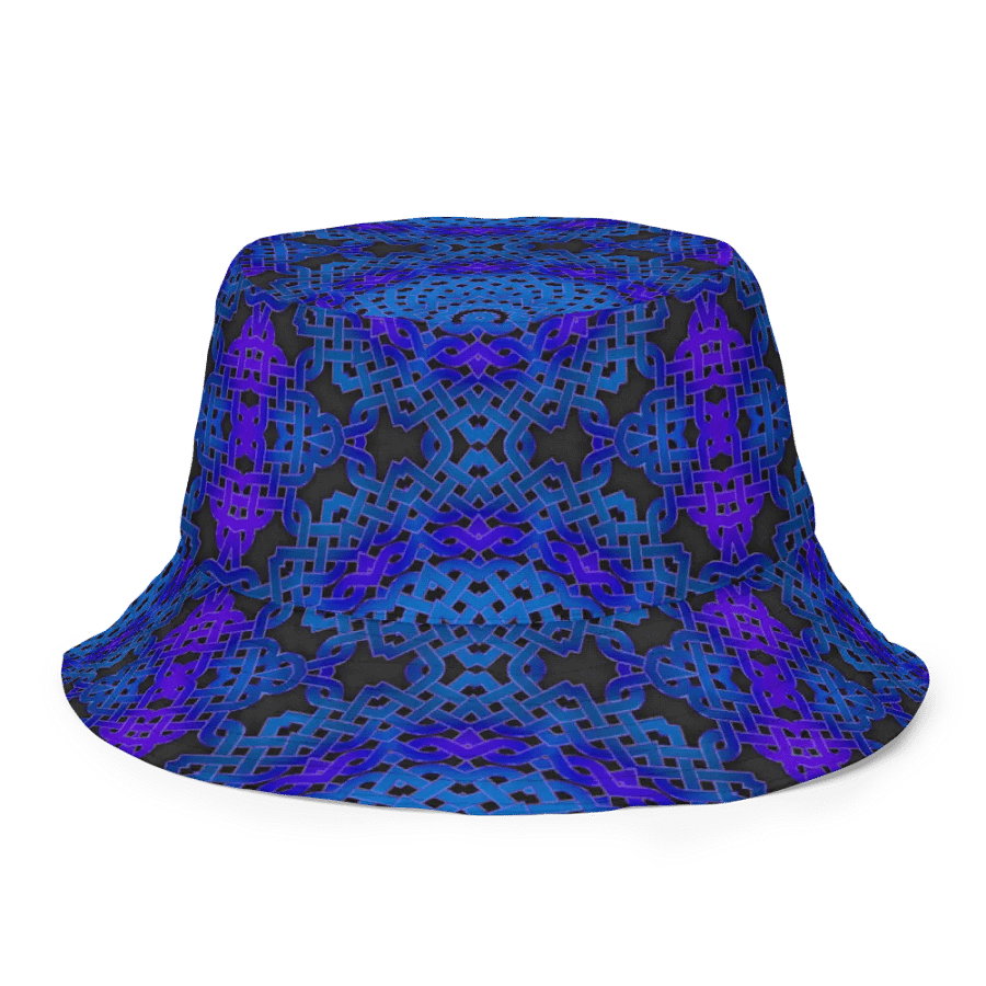 Blue Celtic Knot Kaleidoscope Buckethat product image (10)