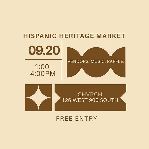 🌺 Mark your calendars, mi gente—Hispanic Heritage Month deserves a market this vibrant. ✨ 

Join us Saturday, Sept 20 | 1–4 P...
