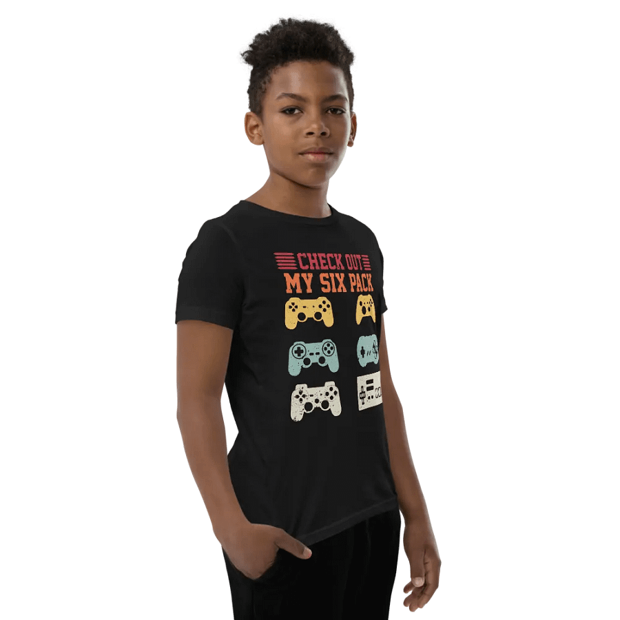 Gamer's Six Pack Youth T-Shirt product image (9)