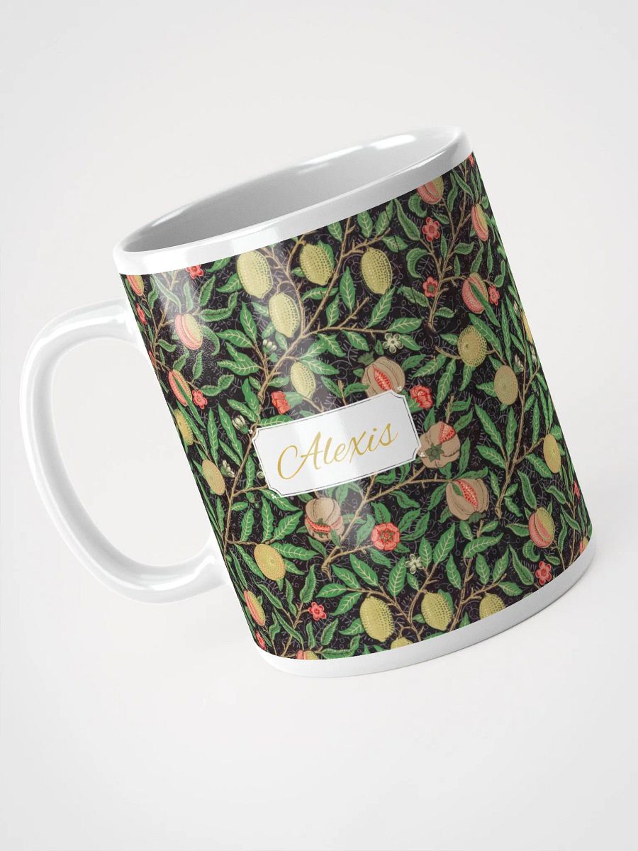 Personalized Fruit Pattern White Glossy Mug product image (3)