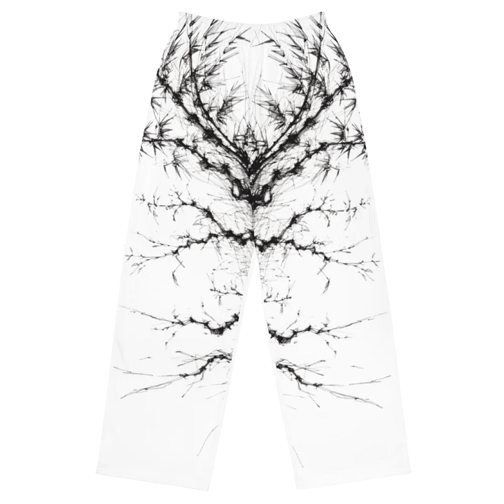 Bamboo Print Unisex Wide-Leg Pants product image (1)