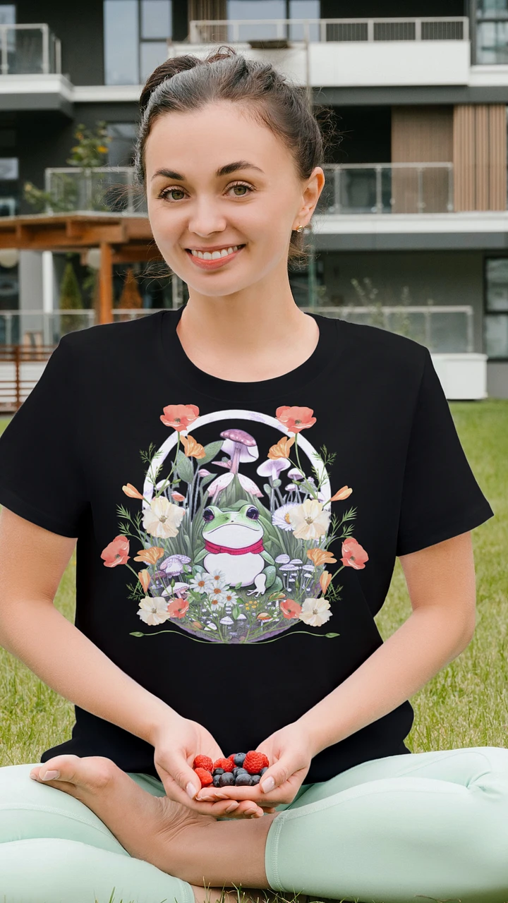 Cottagecore Frog Mushrooms T-Shirt product image (1)