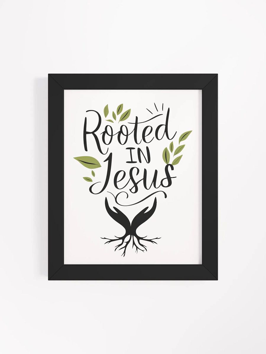 Rooted In Jesus Inspirational Wall Art product image (4)