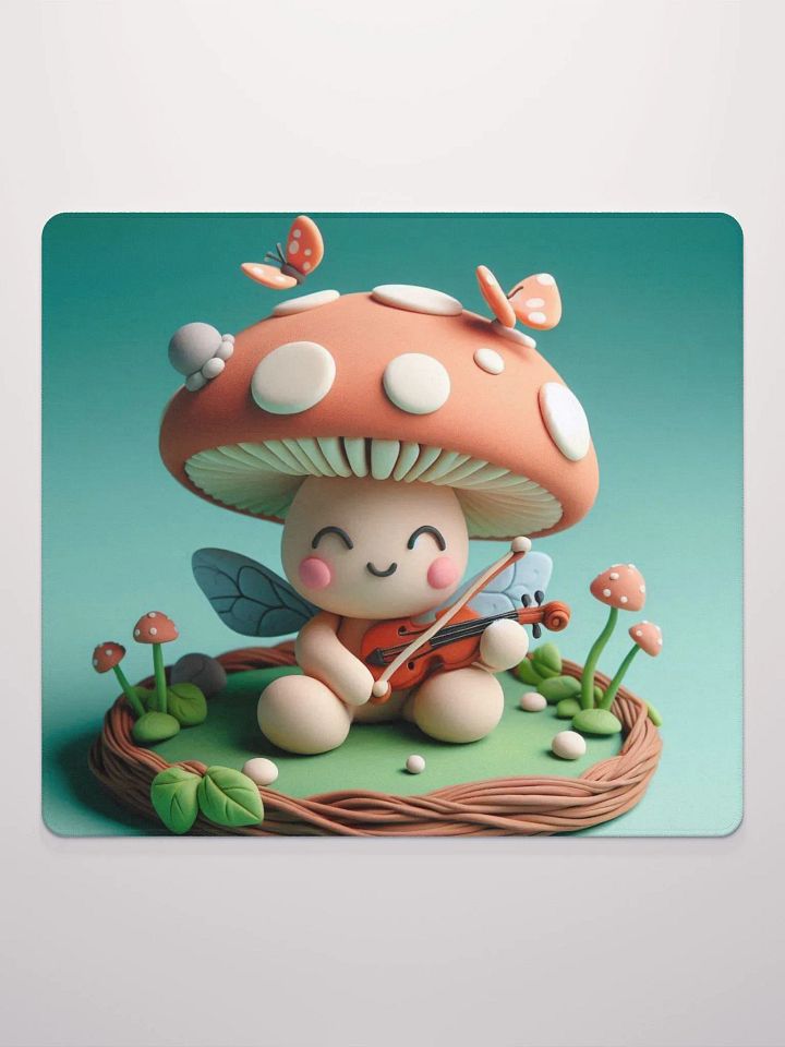 Whimsical Clay Creature Violin Mouse Pad product image (4)
