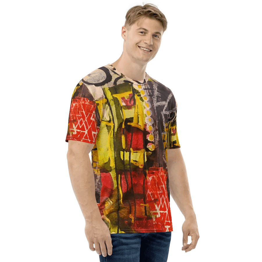 orginal mixed media painting by b.reters, all over print tshirt product image (4)