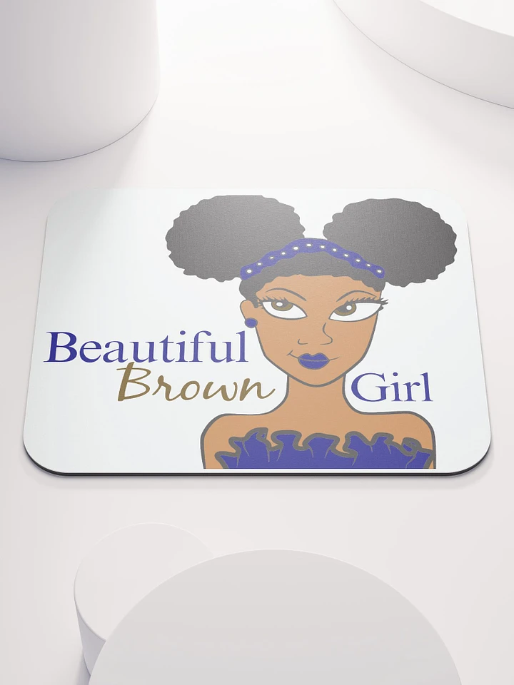 Beautiful Brown Girl Mouse Pad product image (1)