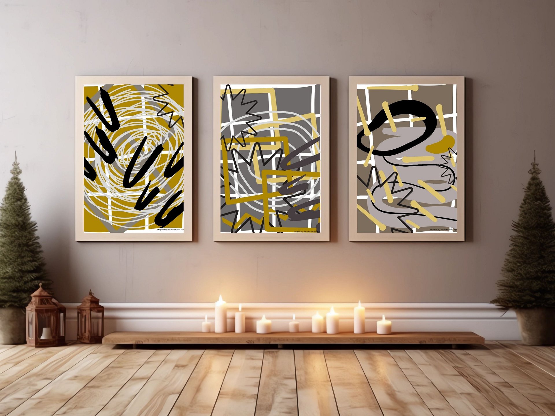 digital poster, 3 designs , modern digital art, decoration office and home product image (7)