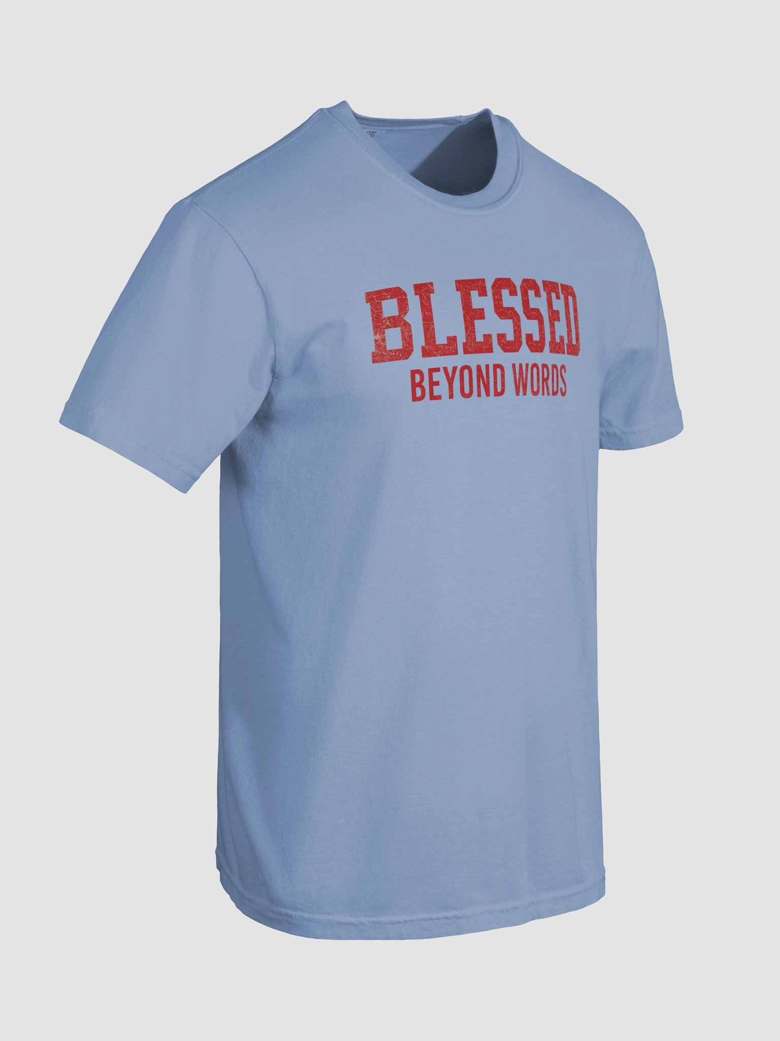 Blessed Beyond Words T-Shirt with Red Graphic product image (8)