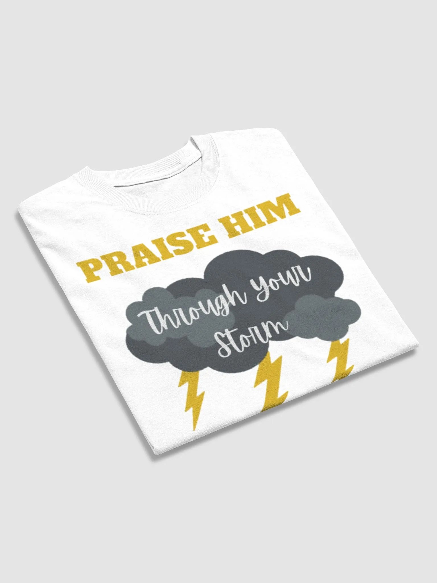 PRAISE HIM THROUGH YOUR STORM T-SHIRT product image (4)