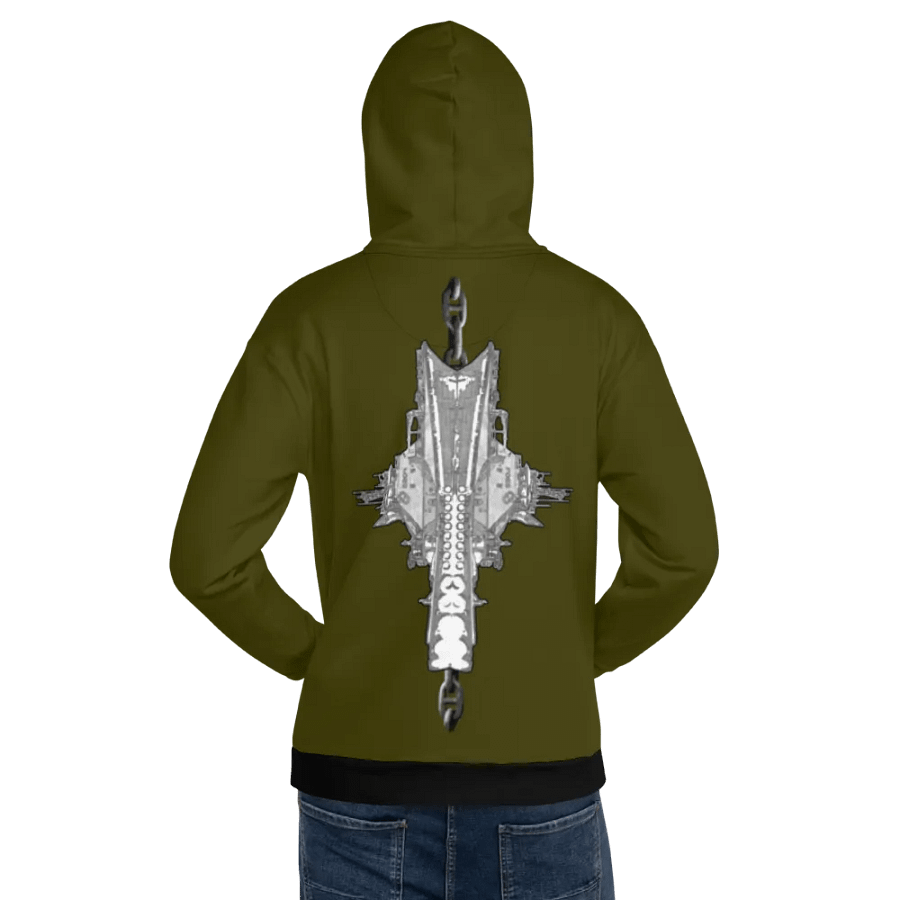 Green Foss double tug Sketch Hoodie product image (12)