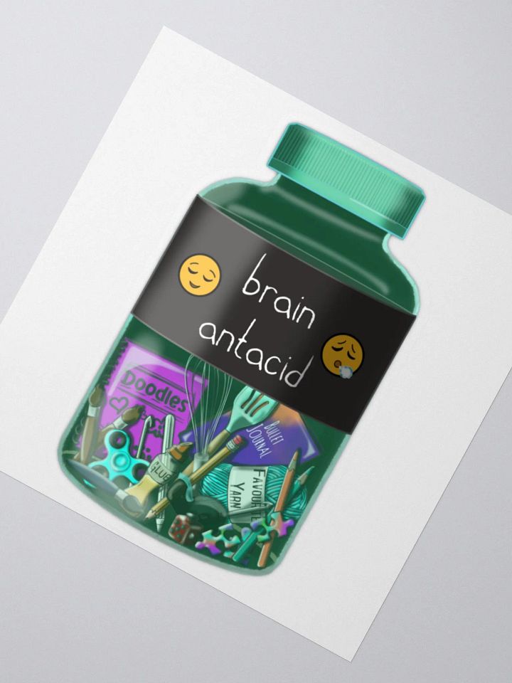 Brain Antacid Sticker product image (1)